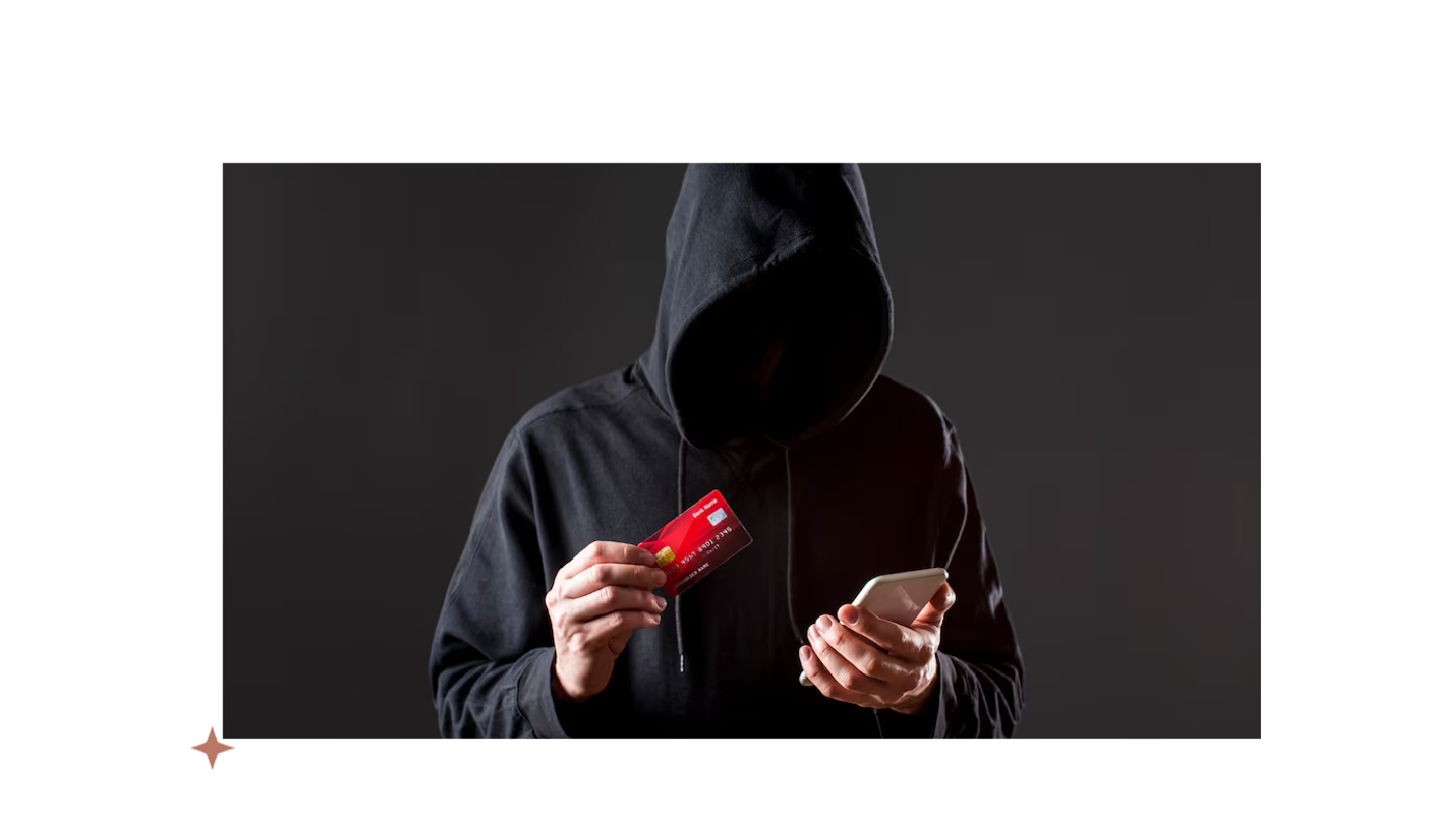 estafador intentando cometer fraude